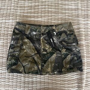 Brand New Camo Mini Skirt